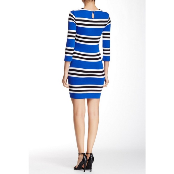 French Connection Jag Multi Stripe Dress, Sz. 6 - Picture 2 of 4